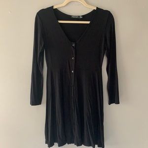 Donating soon! Nasty gal v neck long sleeve button down dress